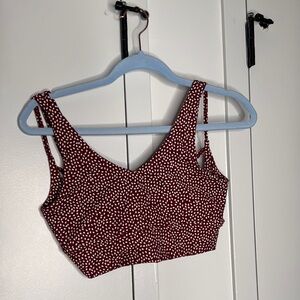 Vinyard Dark Red Monarch Sports Bra